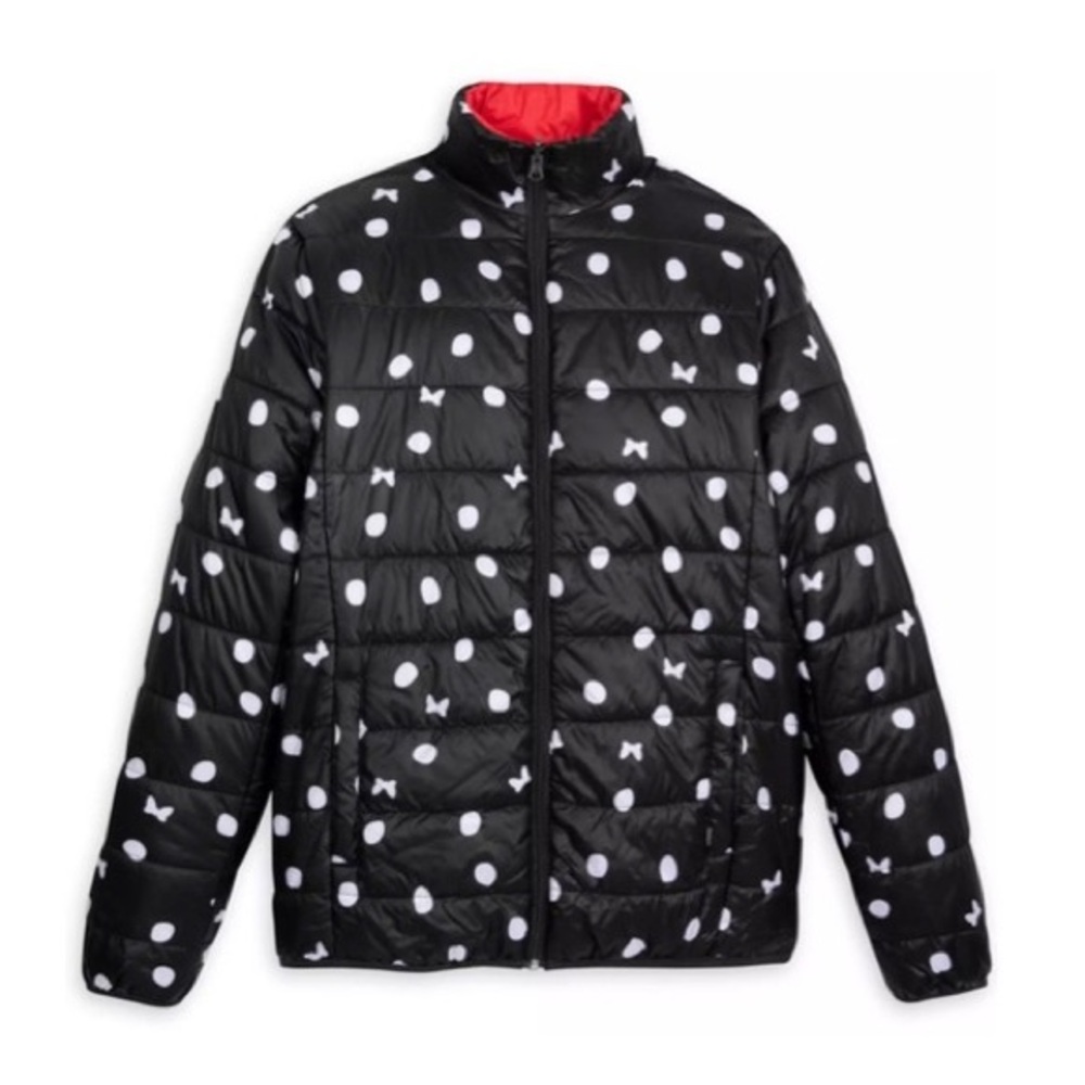 Women’s black and White Polka Dot Jacket. Disney Minnie Mouse